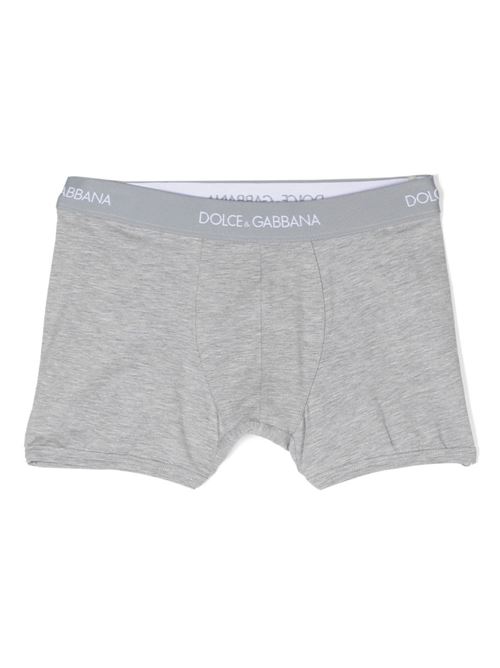 Boxer intimo bambino Dolce e Gabbana bipack grigio Dolce & Gabbana Kids | L4J701ON00GS8290